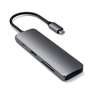 Adaptador Usb-C Multiport Pro De Aluminio En Gris