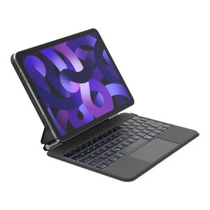 Funda Para iPad Pro 11 M4 Con Teclado Con Trackpad Y Soporte Magnetico En Negro